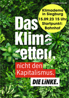 Klimademo-Plakat