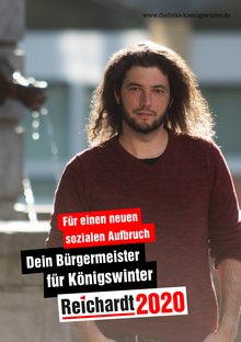 Plakat Bürgermeisterkandidat Bastian Reichardt
